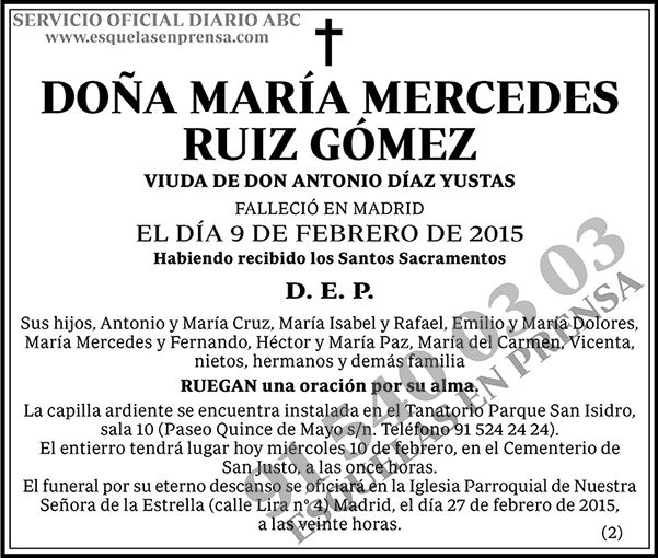 María Mercedes Ruiz Gómez